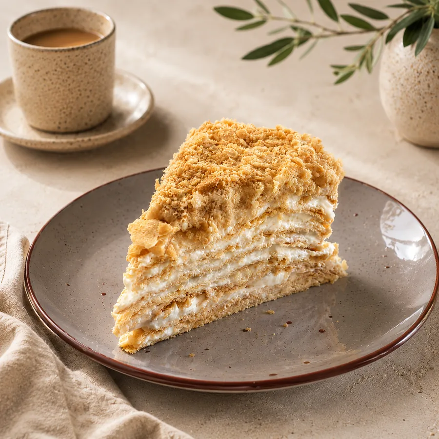 Napoleon Cake Slice